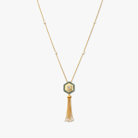 Mosaic Majesty Gold Necklace Set