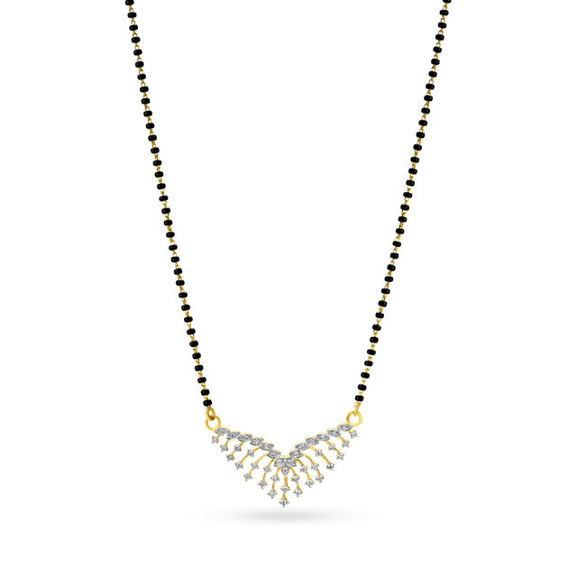 Beguiling Cascading Diamond Mangalsutra,,hi-res image number null