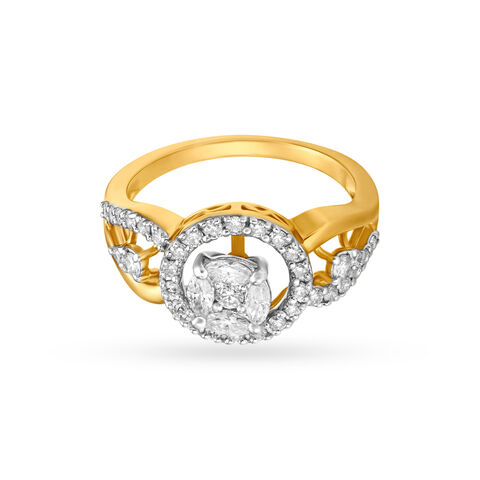 Halo Spark Diamond Finger Ring