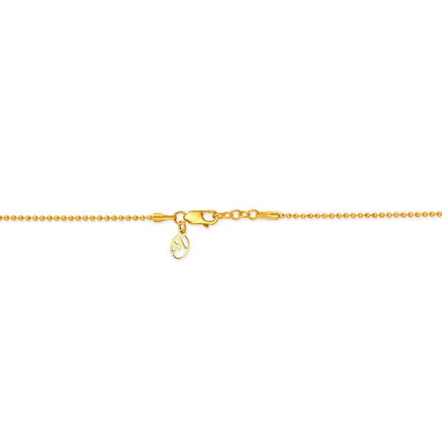 18KT Yellow Gold Dainty Beaded Gold Chain,,hi-res image number null