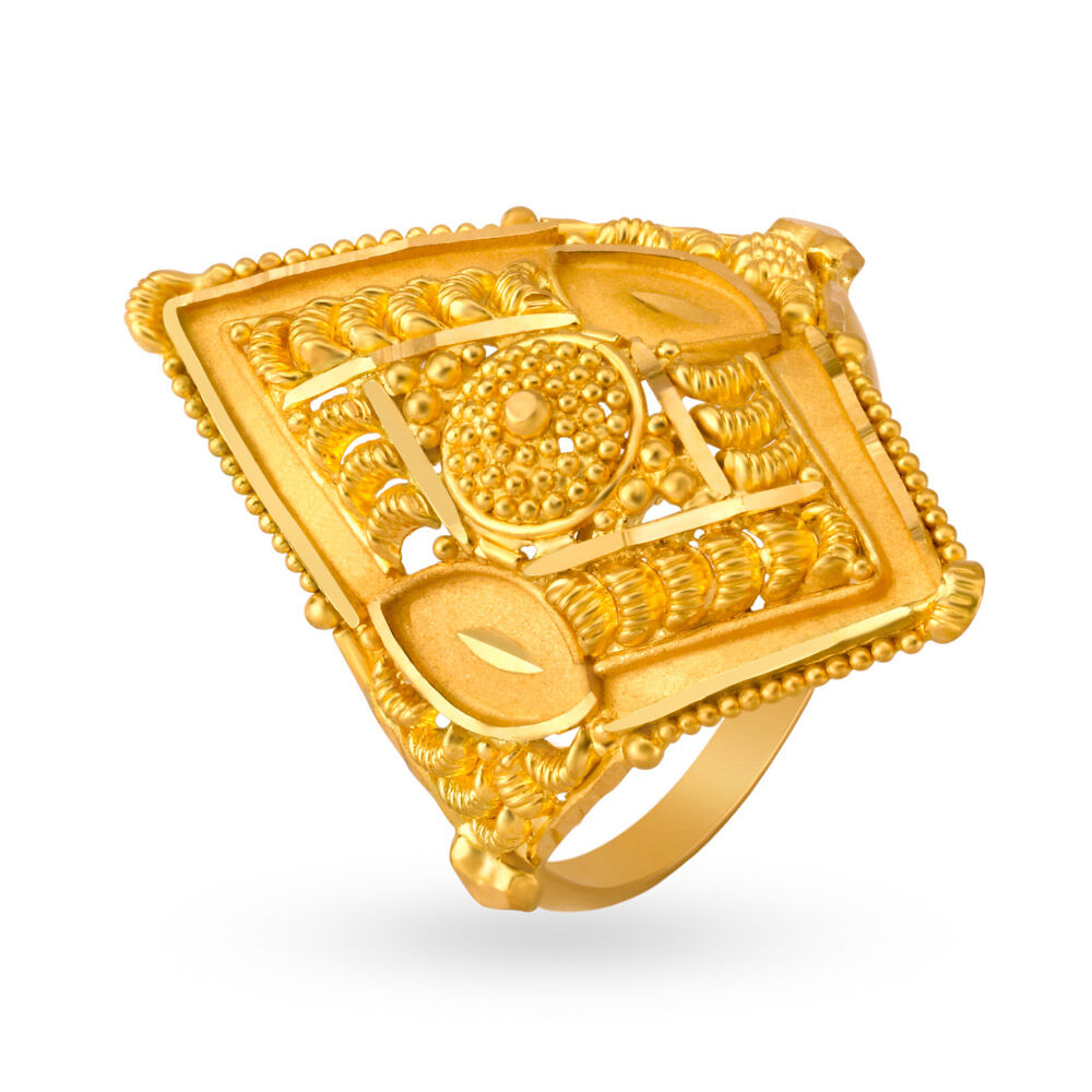 Diamond shape hotsell gold ring