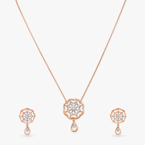 Romantic Diamond Necklace Set