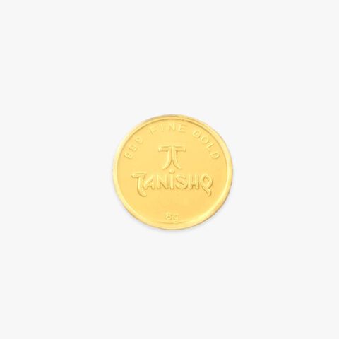 8 gram 24 Karat Gold Coin with Ganesha Motif