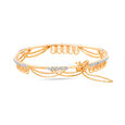 14 KT Yellow Gold Whimsical Bangle,,hi-res image number null