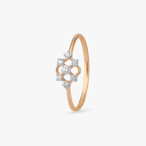 Starlit Blossom Diamond Ring