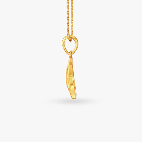 Golden Flame Pendant