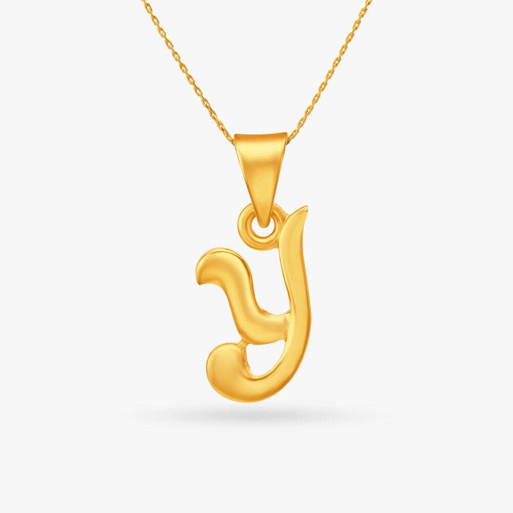 Y letter gold best sale locket
