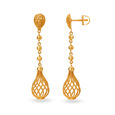 Glamorous Rawa Work Gold Drop Earrings,,hi-res image number null