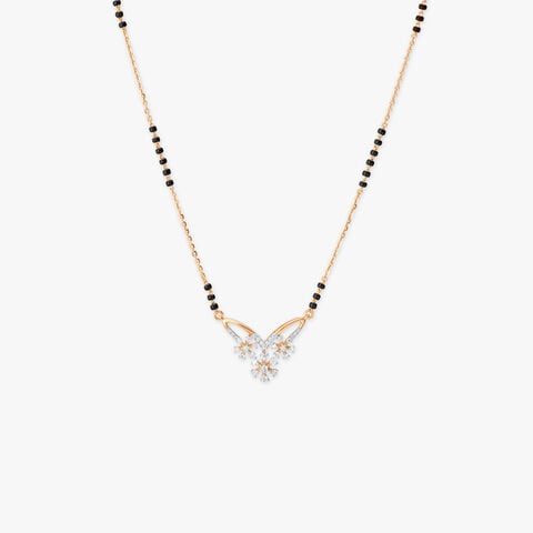 Flutter Bloom Diamond Mangalsutra