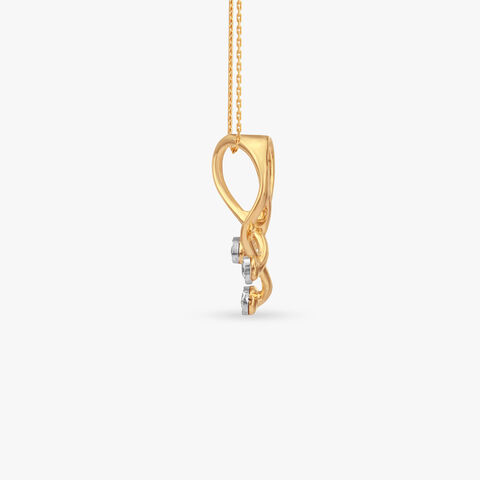 Infinity Curve Diamond Pendant