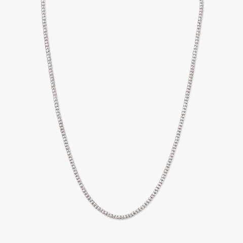 Beaded Gleam Silver Chain
