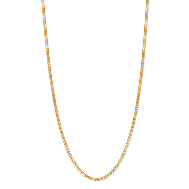 14KT Yellow Gold Broad Interlocked Chain,,hi-res image number null