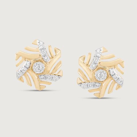 Hexagon Gleam Diamond Earrings