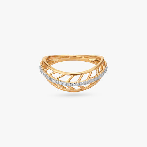 Twist Lattice Diamond Ring
