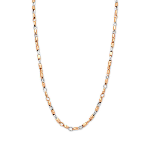 Modish Link Dual Tone Gold Chain For Men,,hi-res image number null