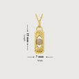 Enchanted Transformation 18KT Chain White Moon Stone  Pendant with chain,,hi-res image number null