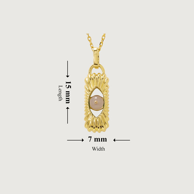 Enchanted Transformation 18KT Chain White Moon Stone  Pendant with chain,,hi-res image number null