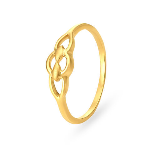 Simple 22 Karat Yellow Gold Finger Ring
