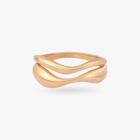 Sculpted Wave Gold Ring