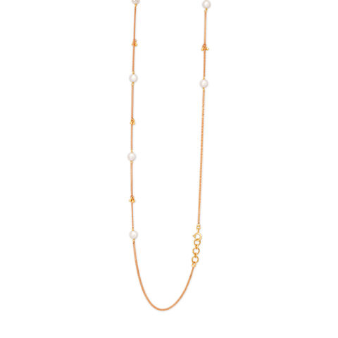 Charming Stone Studded Gold Chain