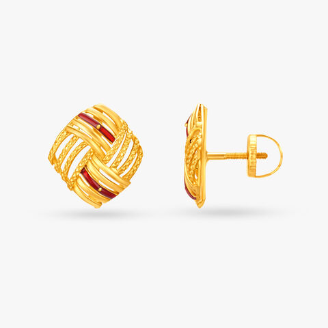 Stylish Criss-Cross Stud Earrings
