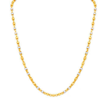 Bewitching Dual Tone Gold Chain For Men