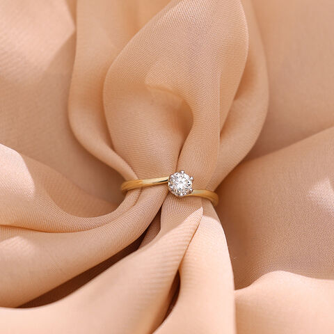 Radiant Embrace Solitaire Ring