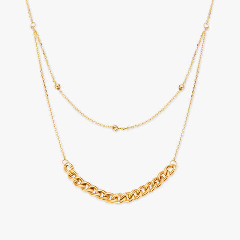 Graceful Figaro Layered Necklace