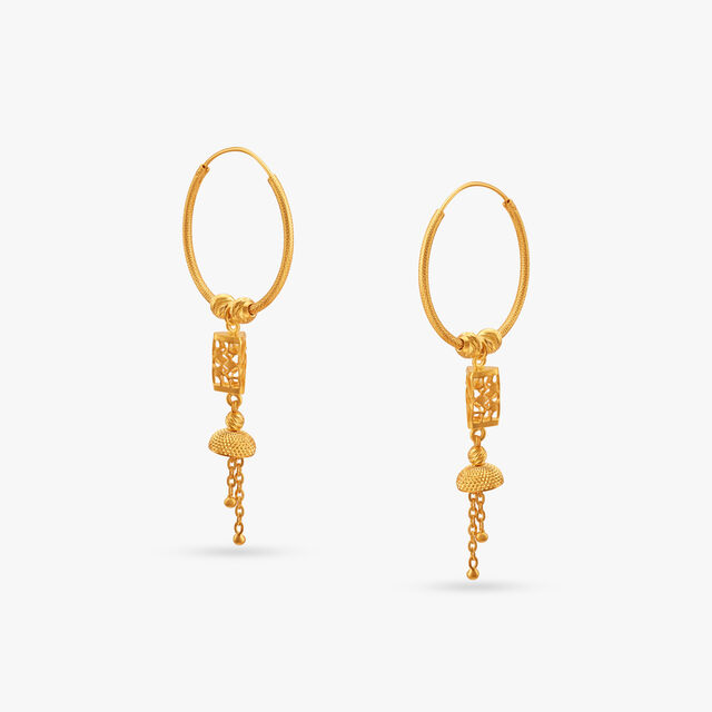 Glinting Rajkot Bali Hoop Earrings,,hi-res image number null