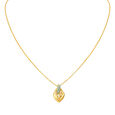 Elegant Leafy Pendant with Chain,,hi-res image number null