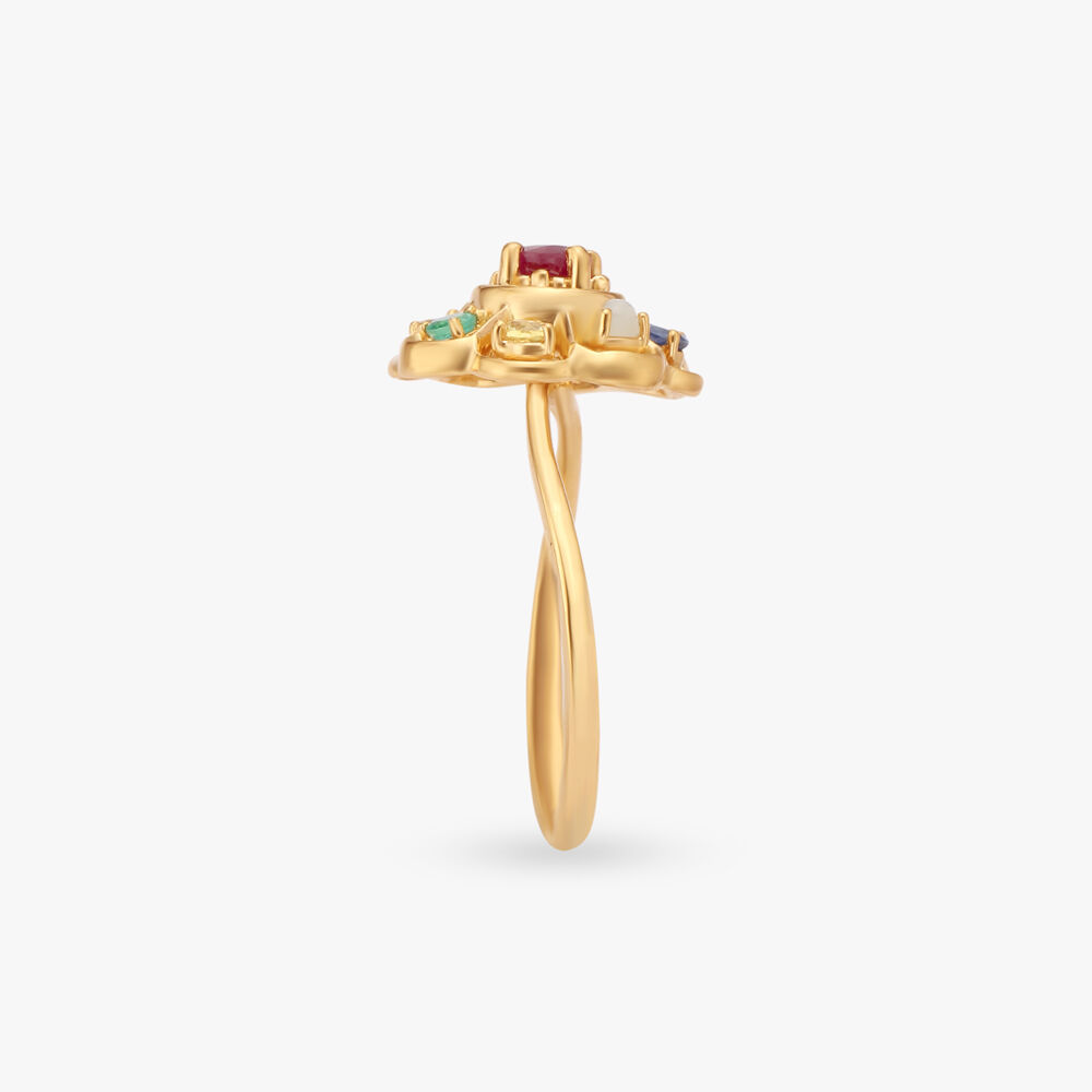 Tanishq navratna ring hot sale