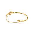 Enticing Vine Diamond Bangle in Yellow and White Gold,,hi-res image number null