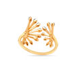 14 KT Yellow Gold Dainty Dandelion Ring,,hi-res image number null