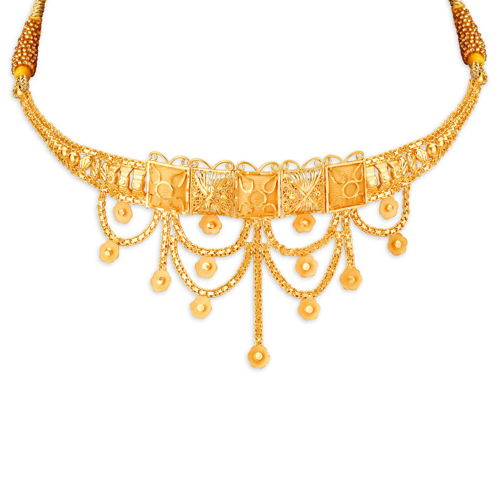 Light weight senco outlet gold necklace design
