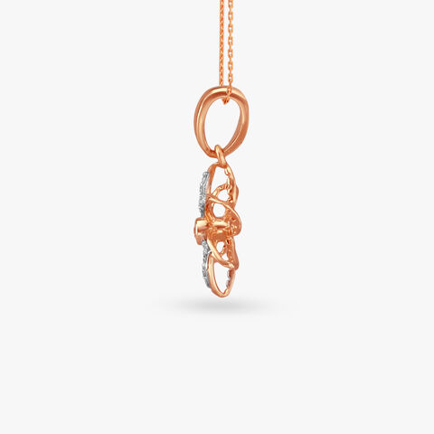 Dancing Petals Diamond Pendant