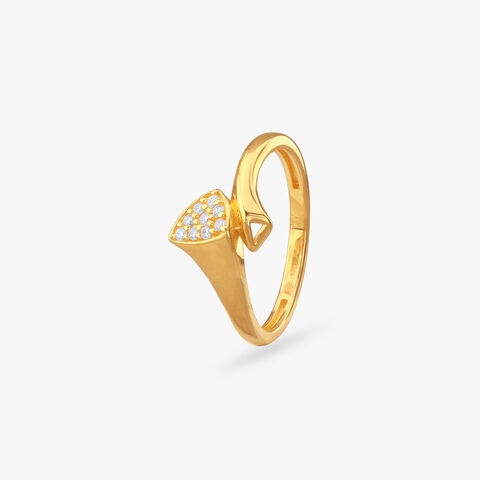 Contemporary Twist Gold Ring