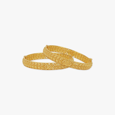 Maithili Vines Gold Bangles