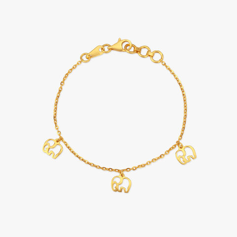 Tiny Tusker Gold Bracelet for Kids