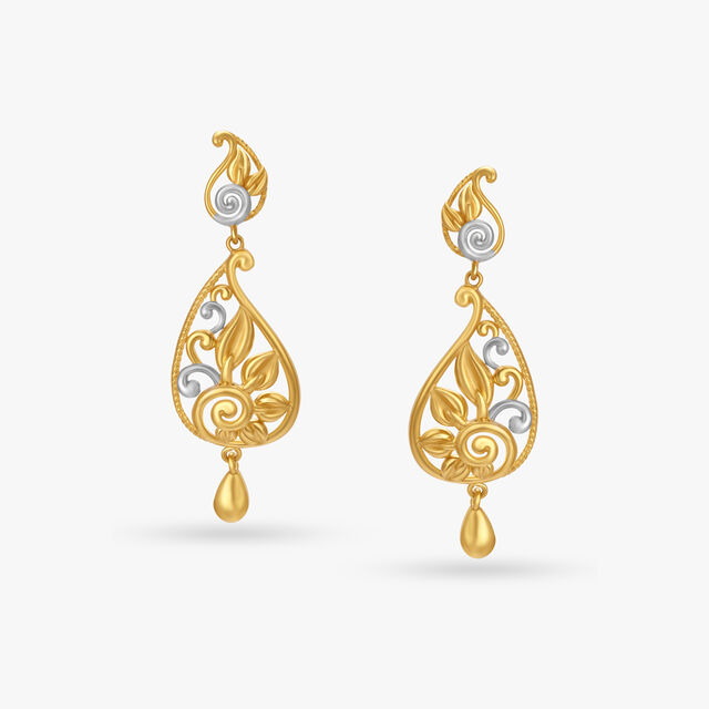 Opulent Paisley Drop Earrings,,hi-res image number null
