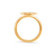 14 KT Yellow Gold Star Struck Diamond Ring,,hi-res image number null