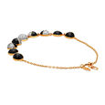 14 KT Yellow Gold Moonchild Diamond Bracelet,,hi-res image number null