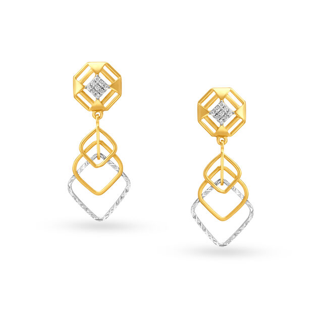 Eclectic Gold Drop Earrings,,hi-res image number null