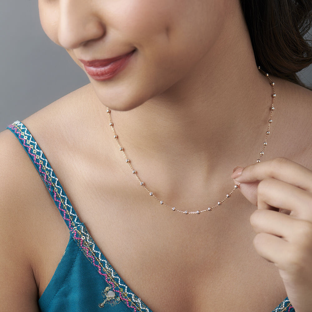 Gold chain for girl in tanishq online