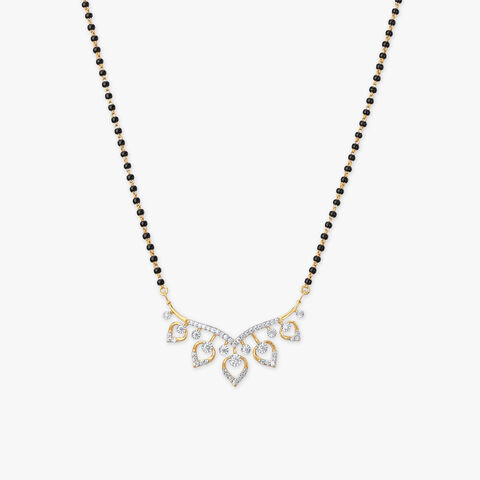 Cascading Hearts Diamond Mangalsutra