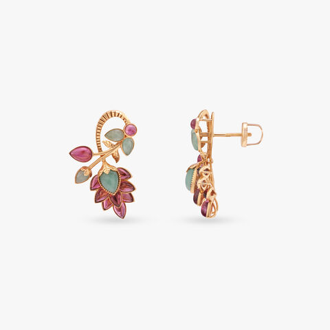 Bloom Trail Gold Stud Earrings
