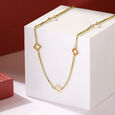 Mia Sutra DIY with Clover Shape Motif Multiple Stacking Charm Chain,,hi-res image number null