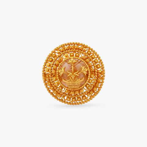 Solar Awakening Gold Finger Ring