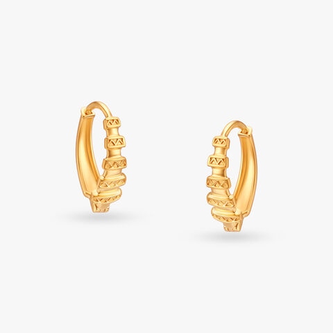 Geometric Gold Hoop Earrings