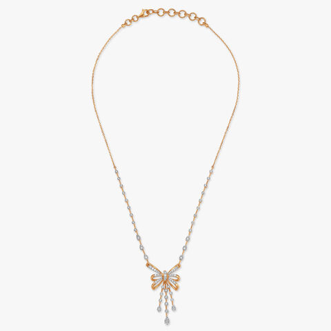 Fluttering Grace Diamond Necklace Set
