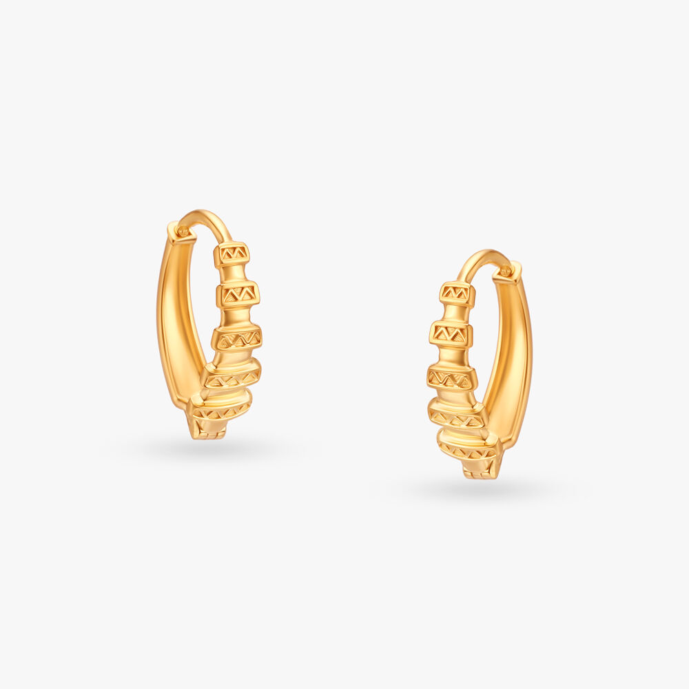 Geometric Gold Hoop Earrings